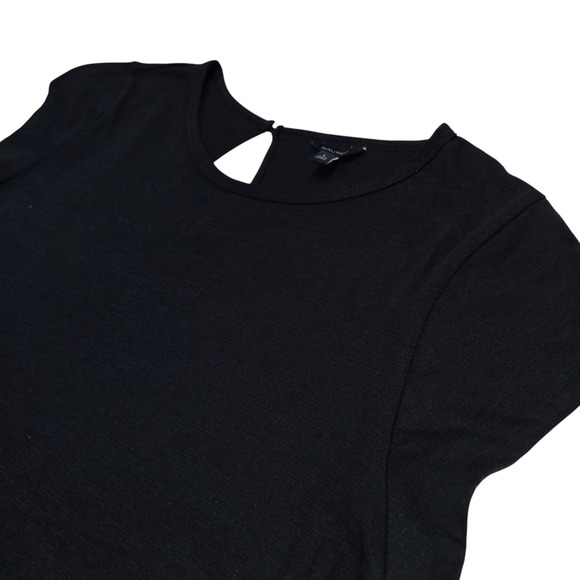 Nautica‎ Womens Top Navy Blue Sleeveless Crew Neck Casual Blouse Keyhole L - Picture 3 of 8